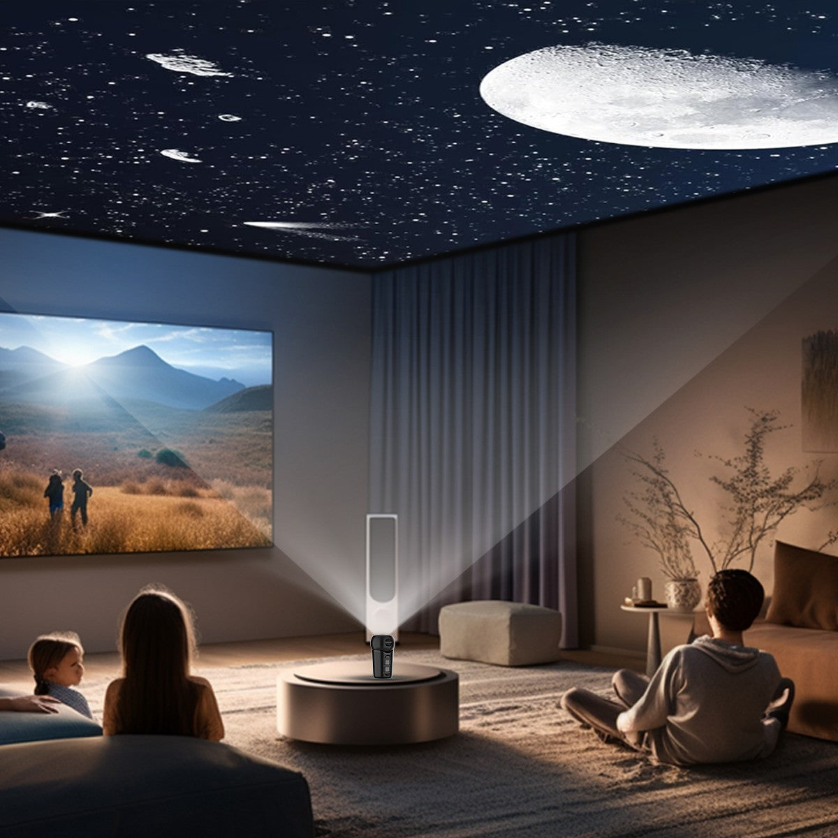 Galaxy Star Projector — 360° Room Transformation