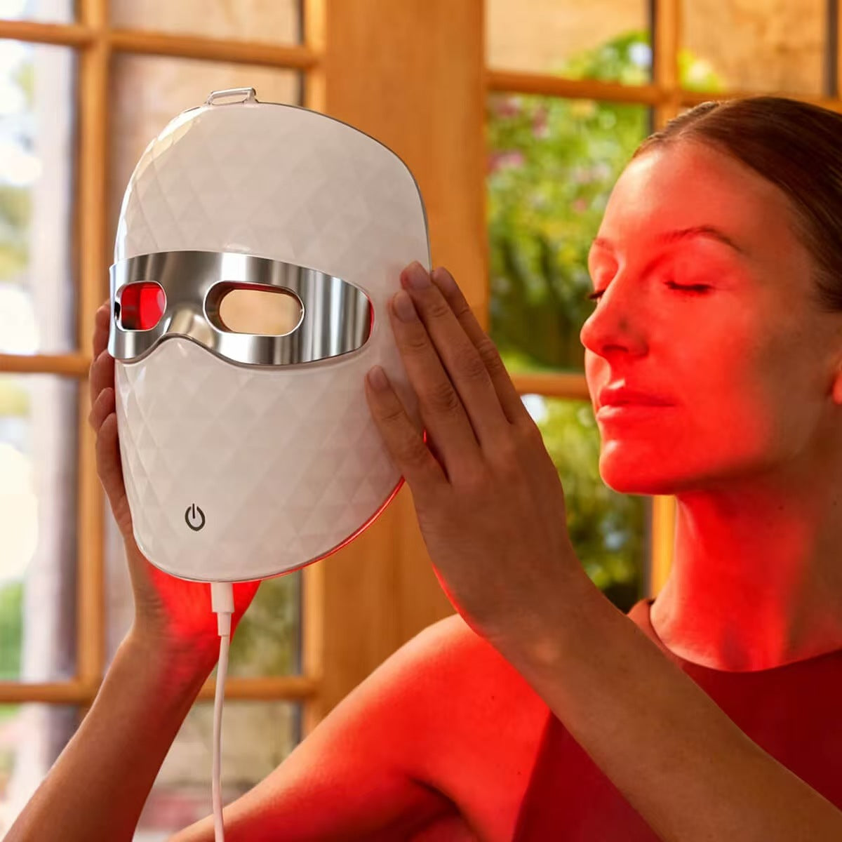 LED Face Mask — Red & Blue Light Therapy
